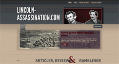Desktop Screenshot of lincoln-assassination.com